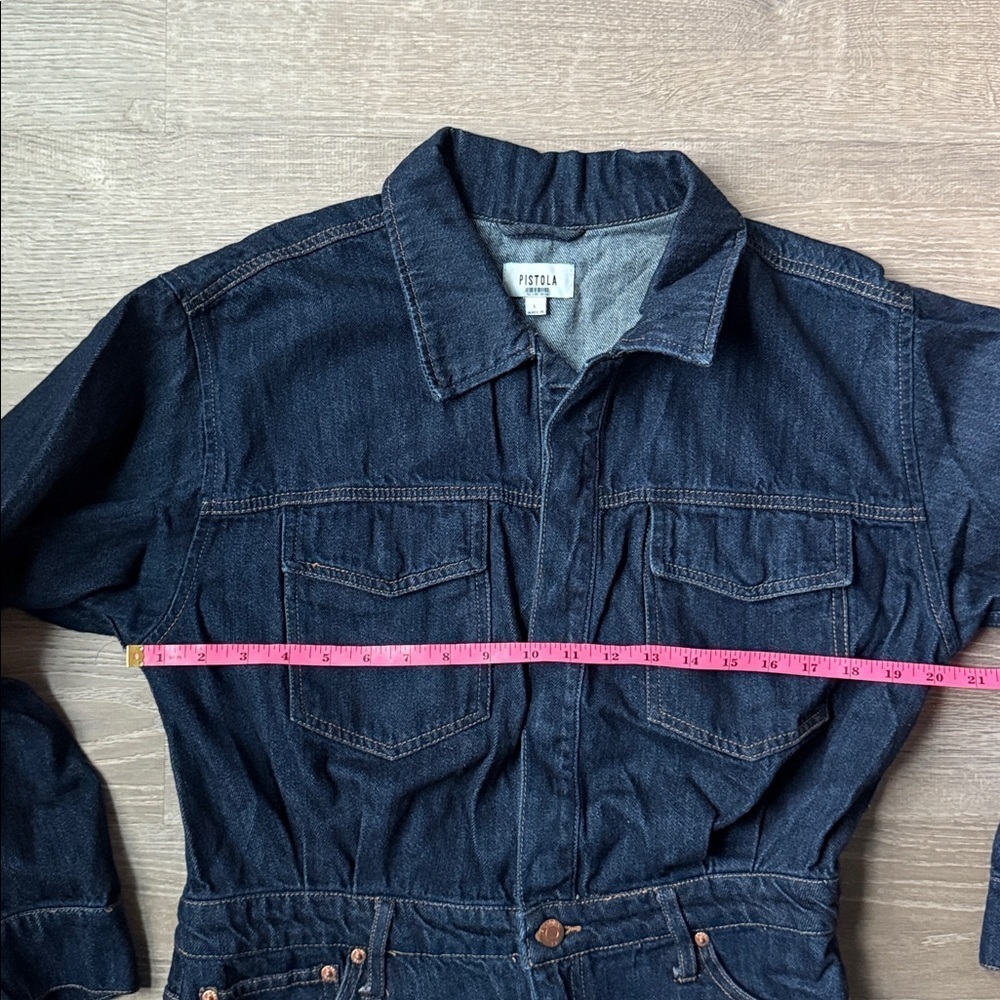 Pistola Nina Denim Mini dress Large - Picture 10 of 12